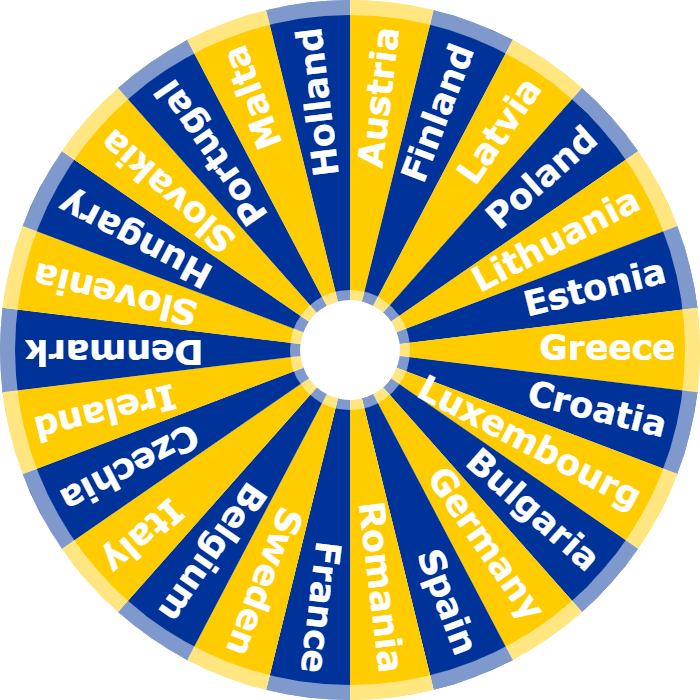 Random European Random Europe Generator Wheel | RandomWheel
